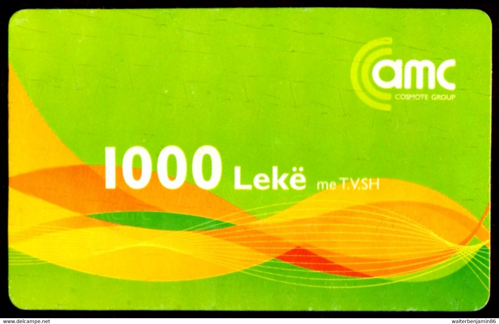 SCHEDA TELEFONICA PHONECARD USED ALBANIA MOBILE COMPANY LOGO 1000 L 23/11/2011 - Albania