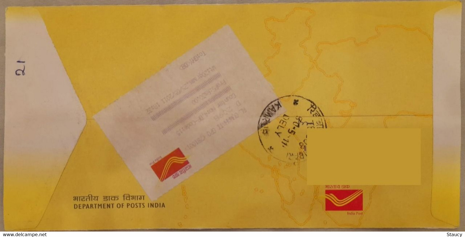 India 2011 2nd AFRICA-INDIAN SUMMIT (SG-2816-2817) 2v SET Franked "Issue Date" Registered Speed Post Cover As Per Scan - Other & Unclassified