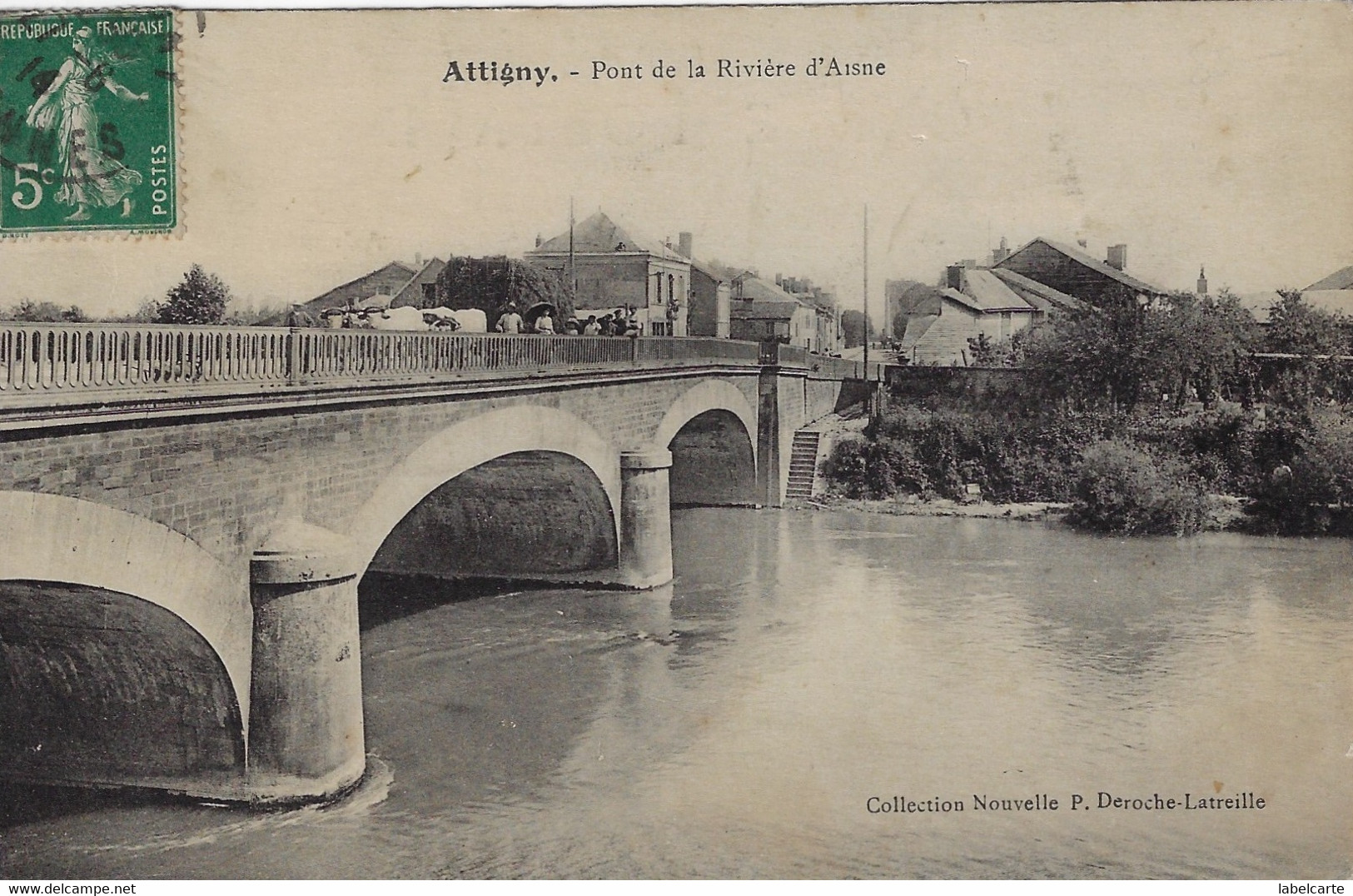 ARDENNES 08. ATTIGNY  PONT DE LA RIVIERE D AISNE - Attigny