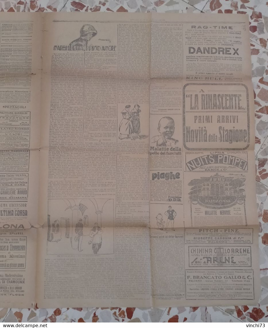 ! - ITALIA -GIORNALE DI SICILIA 27-28 SETTEMBRE 1924 - First Editions