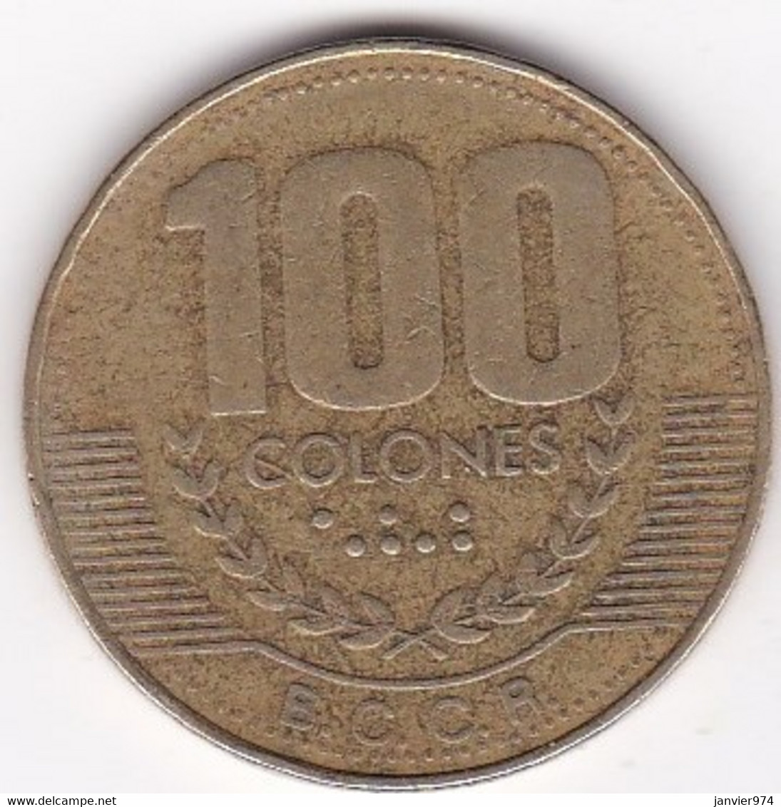 Costa Rica 100 Colones 1999, Cupro-aluminium-nickel, KM# 230a - Costa Rica