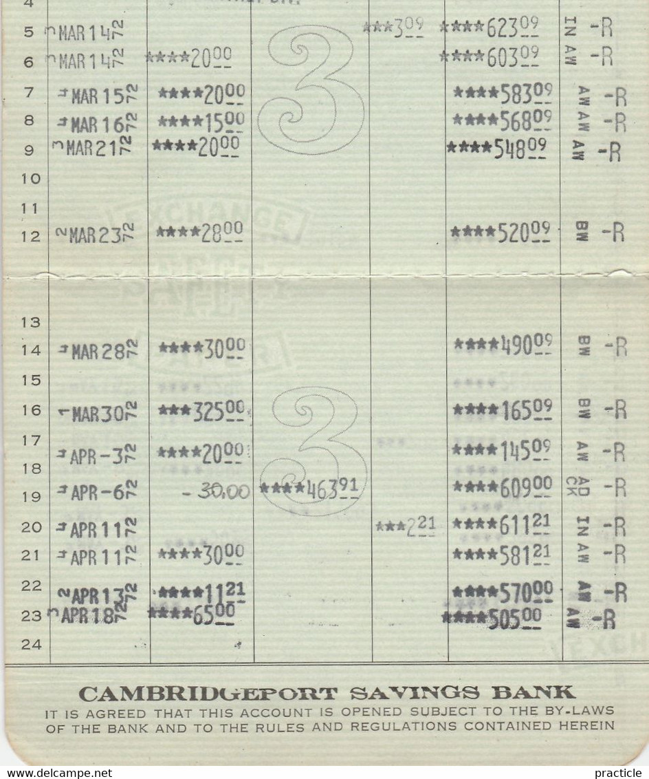 2394 Cambridgeport Savings Bank Book Cambridge Massachusetts - Verenigde Staten