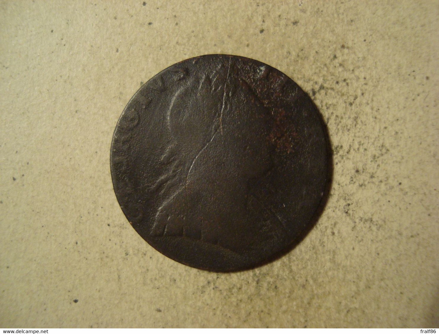 MONNAIE GRANDE BRETAGNE 1/2 PENNY 1775 - B. 1/2 Penny