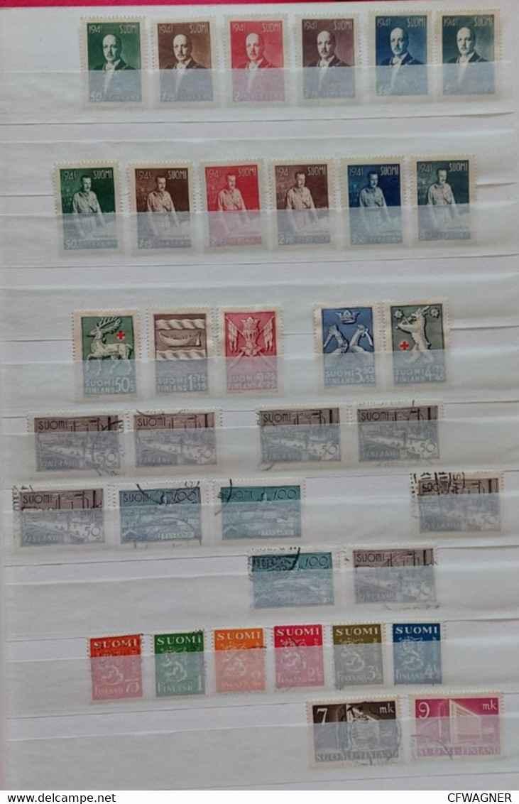 SUOMI / FINLAND - Collection Of Used Stamps 1918-1990 (90% Complete) - Sammlungen