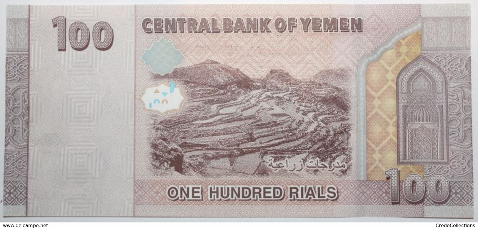 Yémen (Rép. Arabe) - 100 Rials - 2018 - PICK 37a - NEUF - Yemen