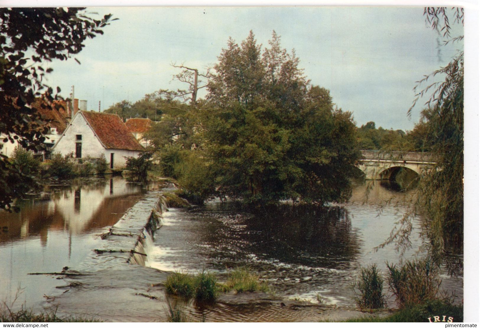 LA TRIMOUILLE LE BARRAGE SUR LA BENAIZE AU MOULIN PERRIN 1975 - La Trimouille