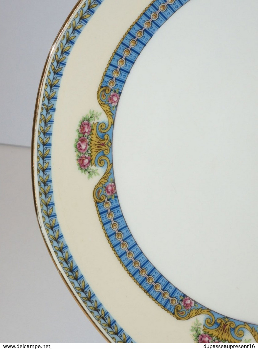 * JOLI COMPOTIER COUPE /PIED PORCELAINE LIMOGES JB France (JEAN BOYER) Dorure  E - Limoges (FRA)