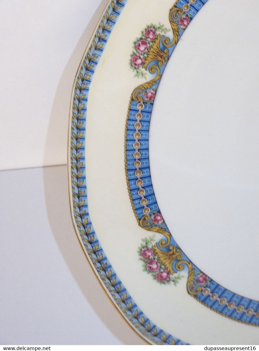 * JOLI COMPOTIER COUPE /PIED PORCELAINE LIMOGES JB France (JEAN BOYER) Dorure  E - Limoges (FRA)