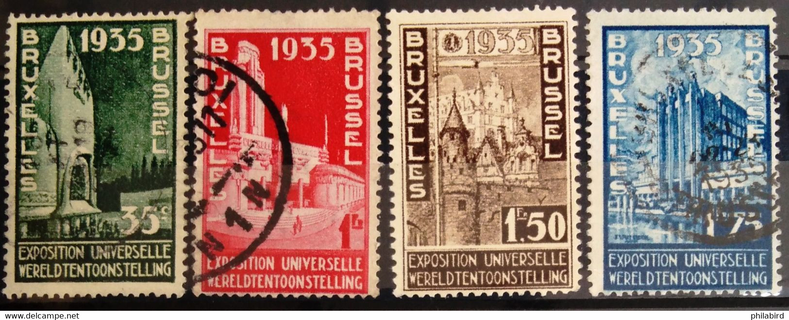 BELGIQUE                       N° 386/389                             OBLITERE - Used Stamps