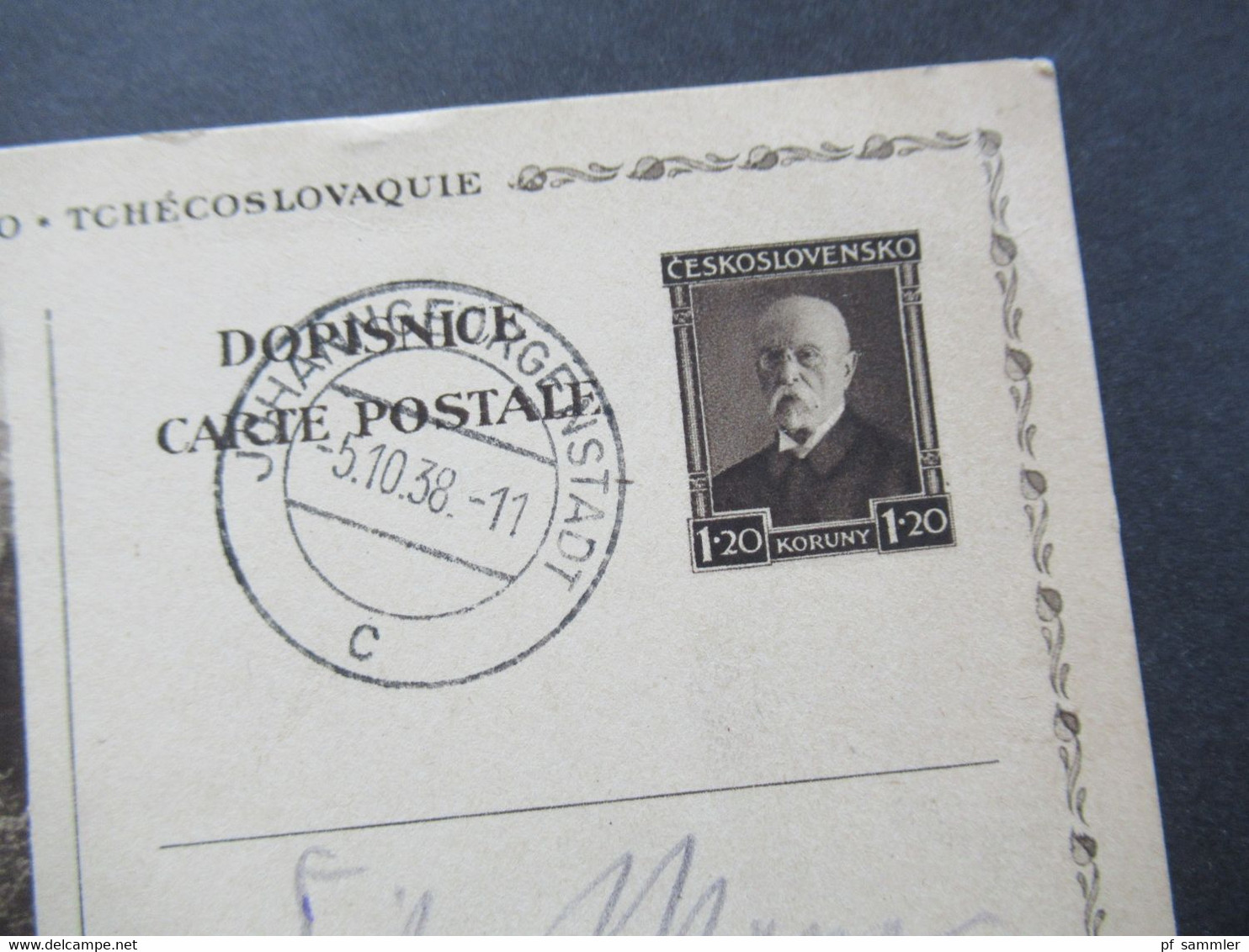 CSSR 1934 / 38 Bildganzsachen 2 Verschiedene Bilder Tatry Stempel Bozi Dar / Gottesgrab Und Johanngeorgenstadt - Brieven En Documenten