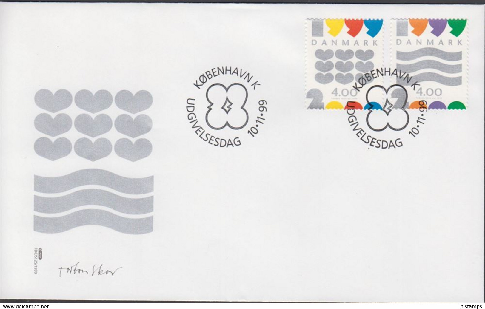 1999. DANMARK. Year 2000 Complete Set On FDC 10.11.99.  (Michel 1231-1232) - JF434092 - Briefe U. Dokumente