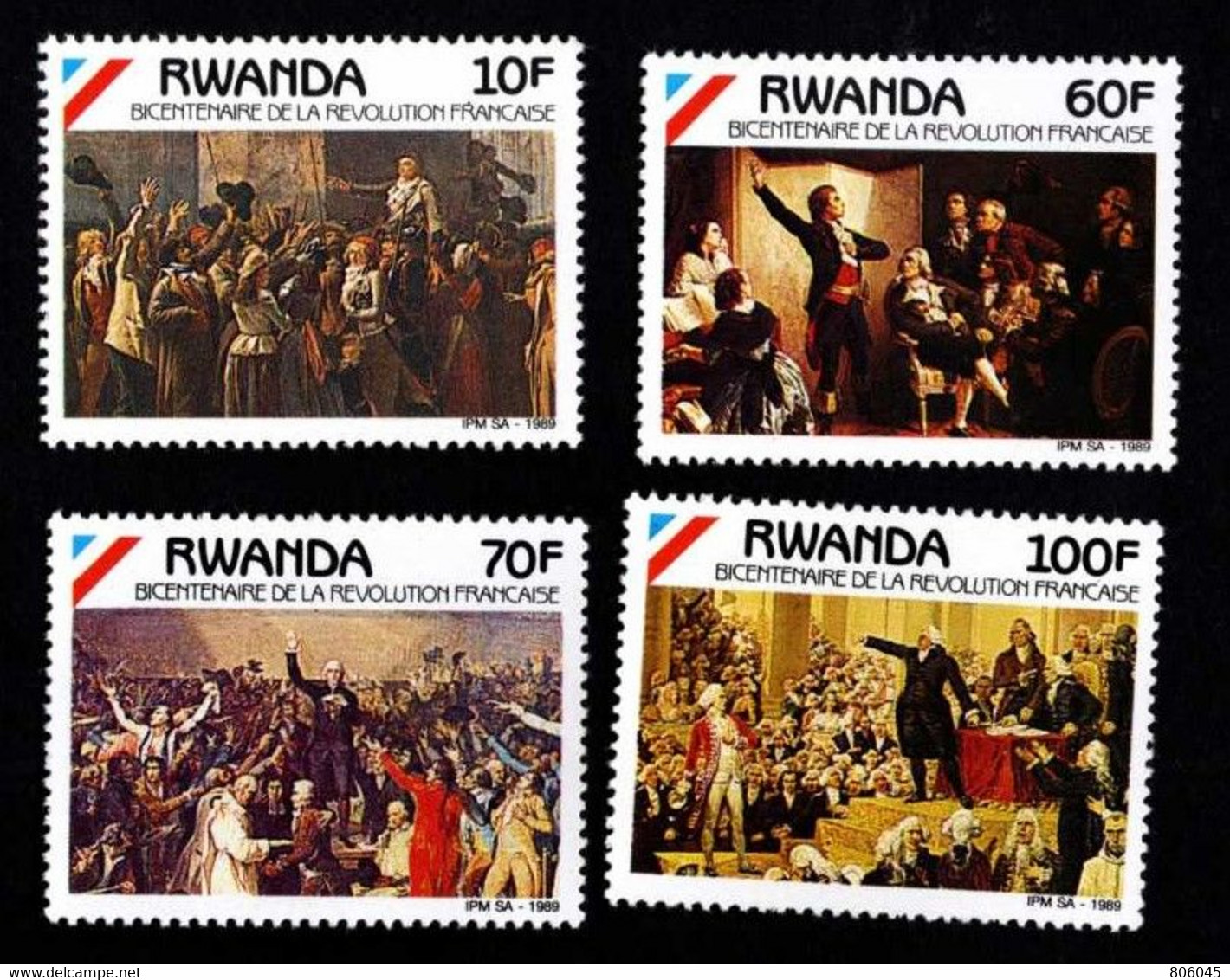 Rwanda 1990 - Bicentenaire De La Révolution Française - Neufs