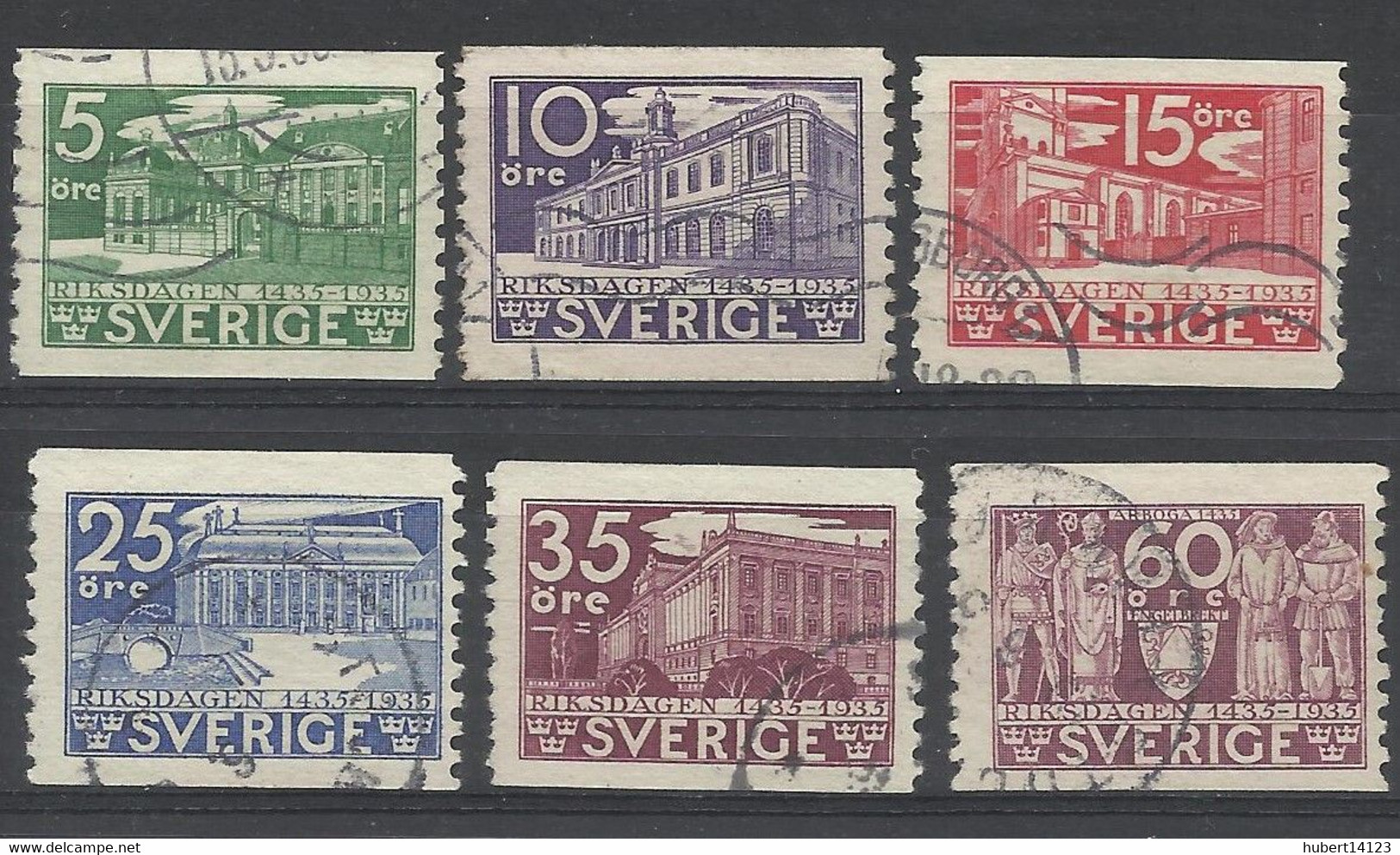 SUEDE N° 229 à 234 De 1935 SWEDEN Oblitéré - Other & Unclassified
