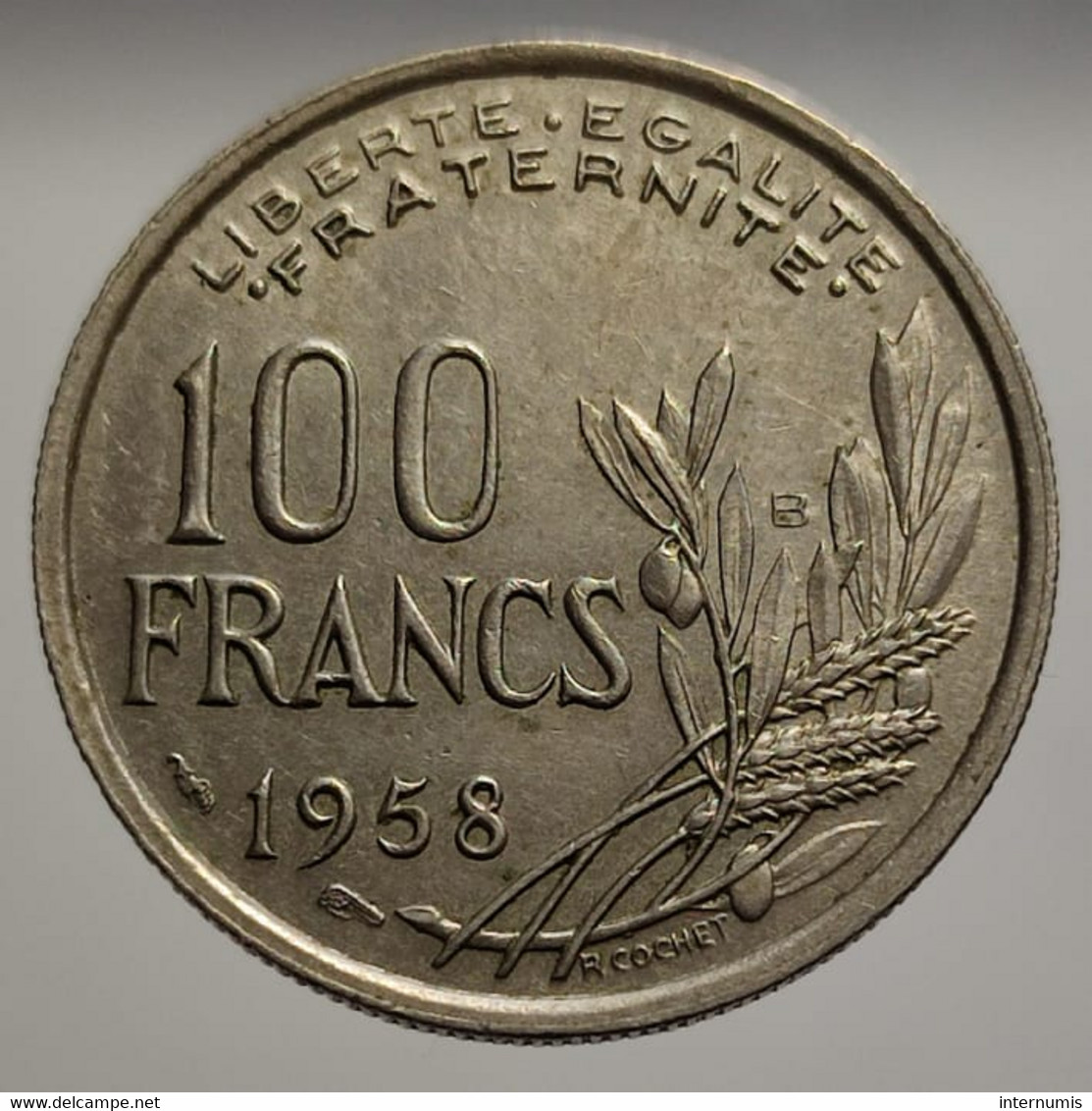 France 100 Francs 1958-B Nickel  F.450/14 - 100 Francs