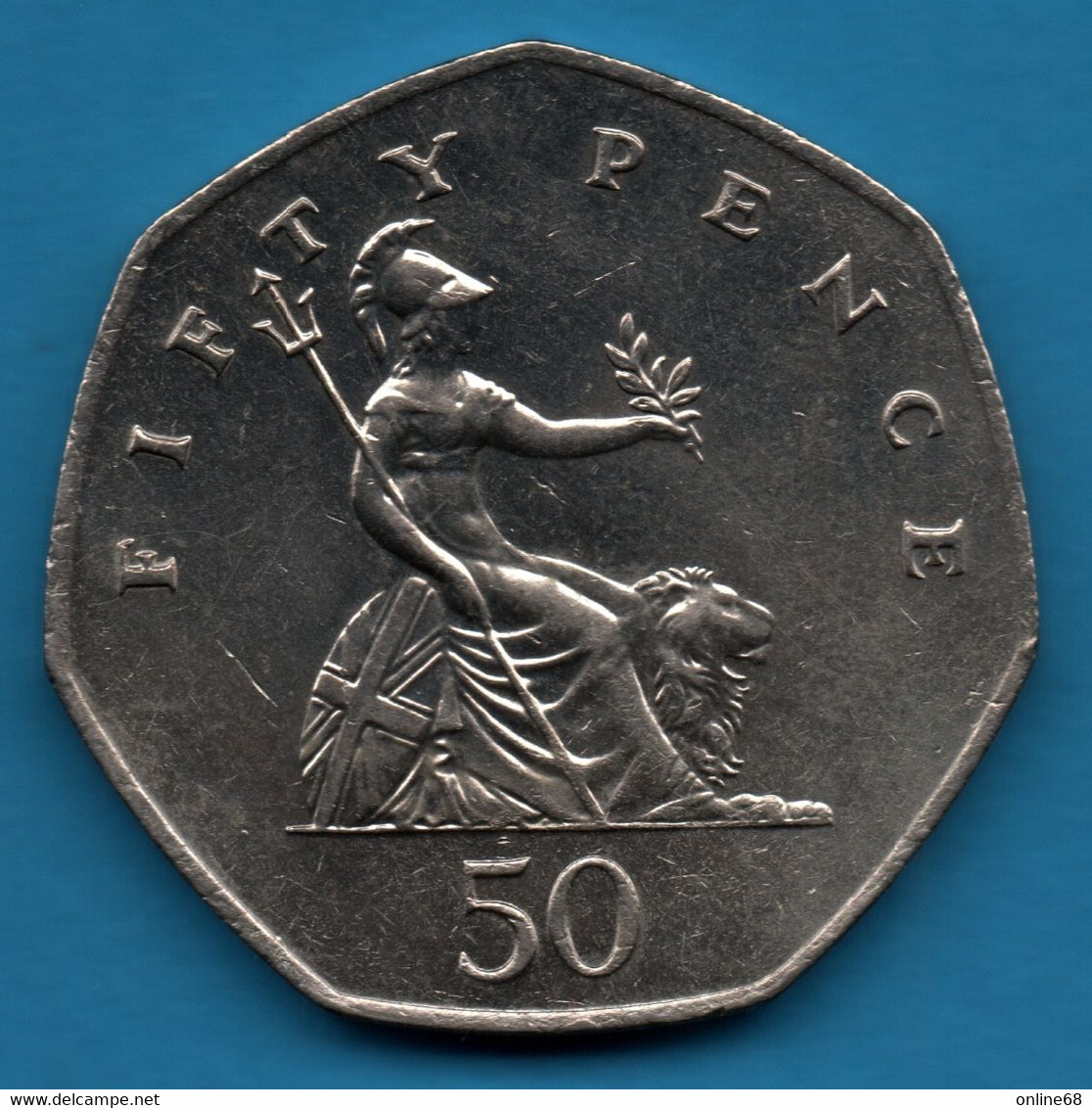 UK 50 PENCE 1982 KM# 932 Elizabeth II - 50 Pence