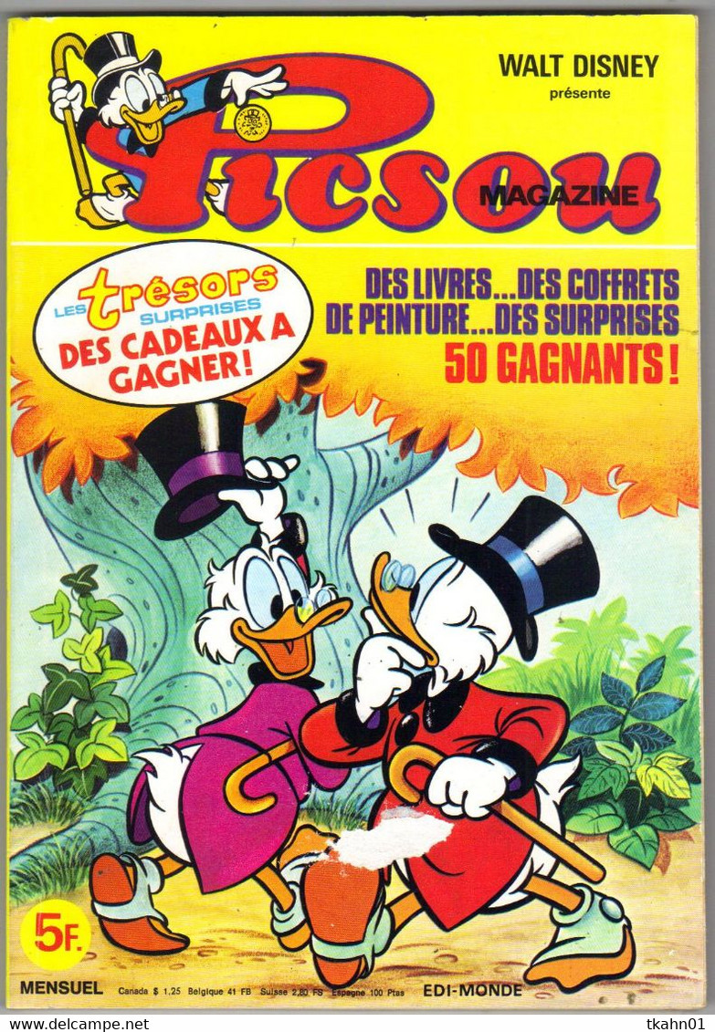 PICSOU  MAGAZINE  N° 94  EDI-MONDE - Picsou Magazine