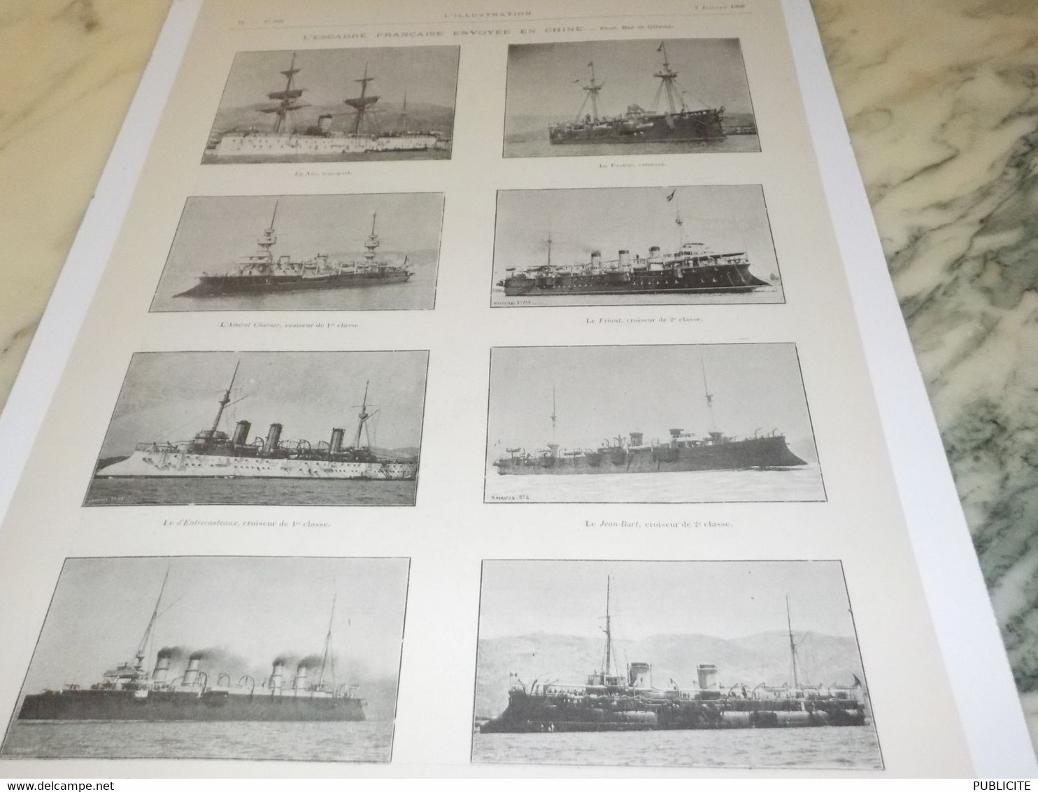 PHOTO ESCADRE FRANCAISE ENVOYEE EN CHINE 1900 - Schiffe