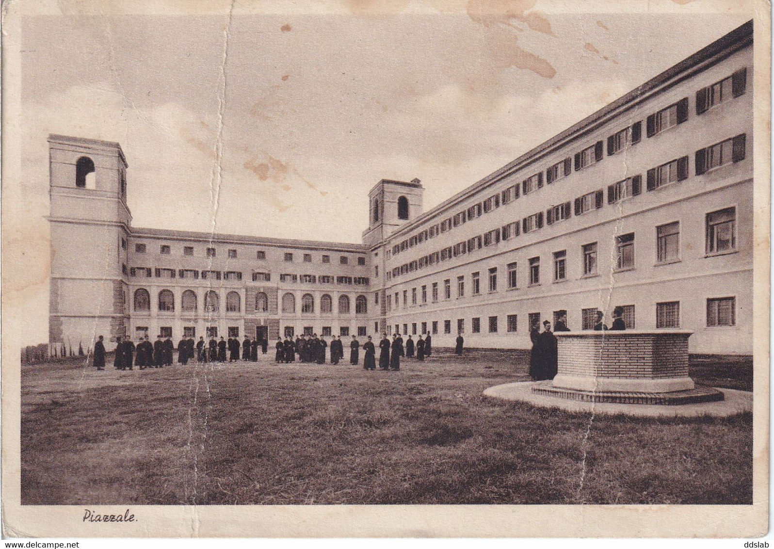 Calasanctianum (Roma) - Piazzale Istituto Teologico Padri Scolopiti - Animata, Viaggiata Per Pofi Nel 1954 Ed. 1939 - Onderwijs, Scholen En Universiteiten