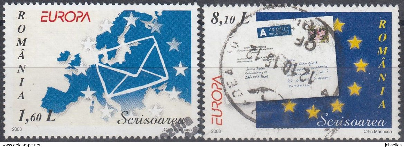 RUMANIA 2008 Nº 5298/5299 USADO - Used Stamps