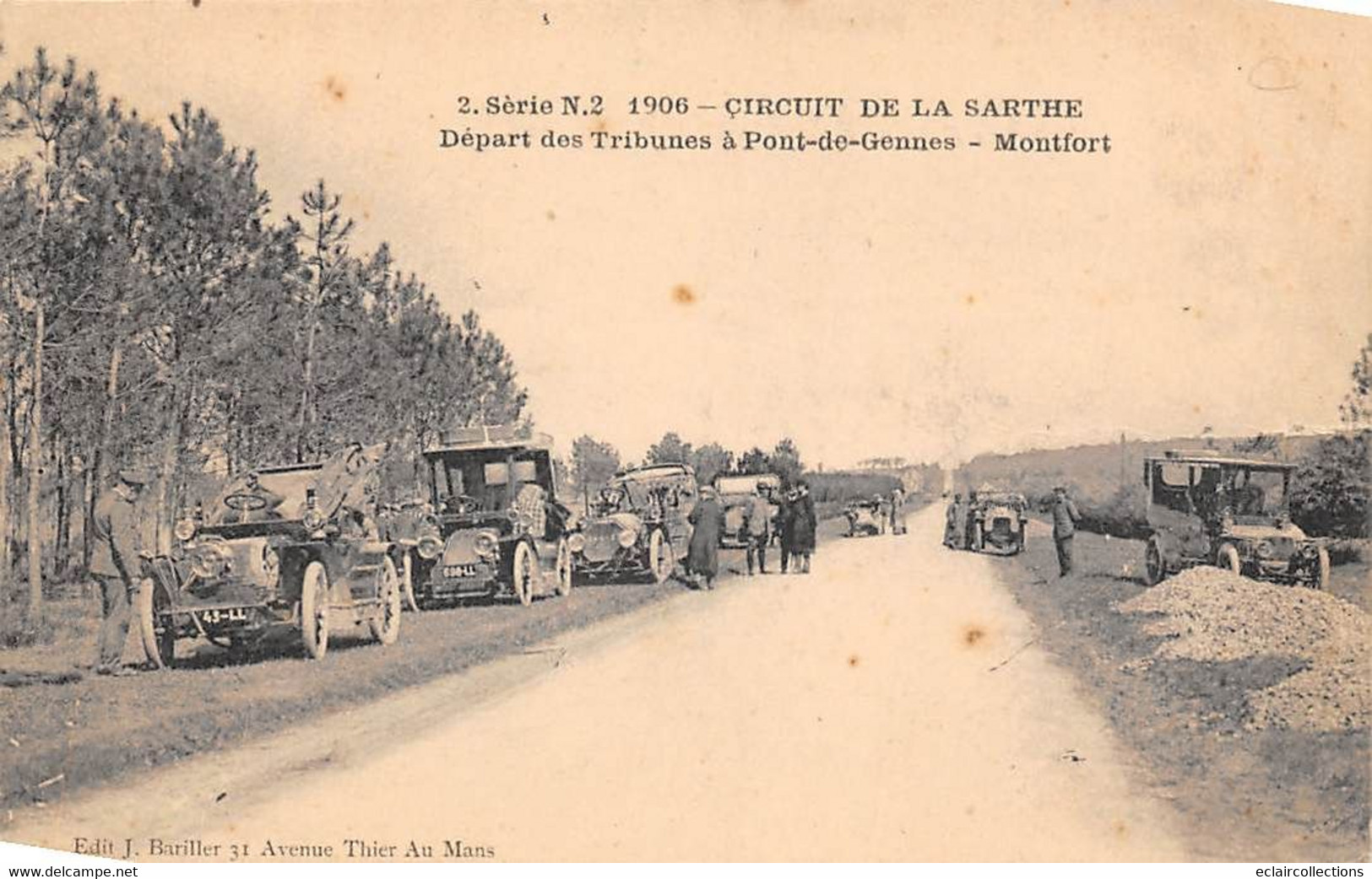 Thème Sport Automobile. Circuit De La Sarthe Le Mans  De La Série N° 2  Soit 24 Cartes         (voir Scan) - Le Mans