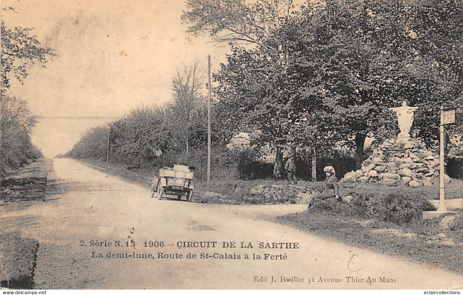 Thème Sport Automobile. Circuit de la Sarthe Le Mans  De la Série n° 2  soit 24 cartes         (voir scan)