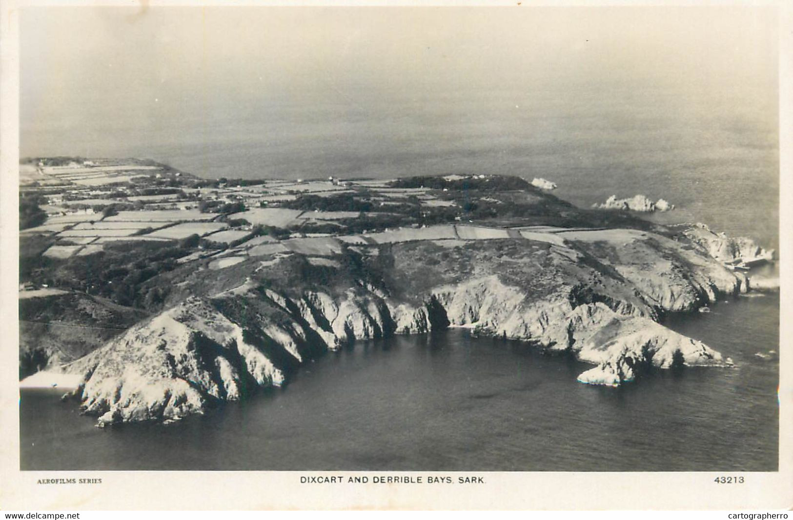 UK Postcard Sark Island Dixcart And Derrible Bays Aerial Aerofilms - Sark