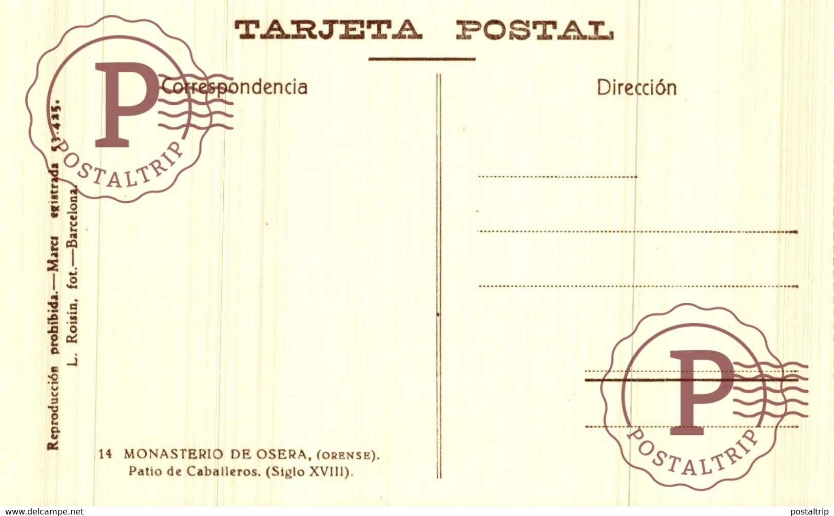 GALICIA. Libro con 20 postales del Monasterio de OSERA (Orense) (Ed.Roisin n.2)