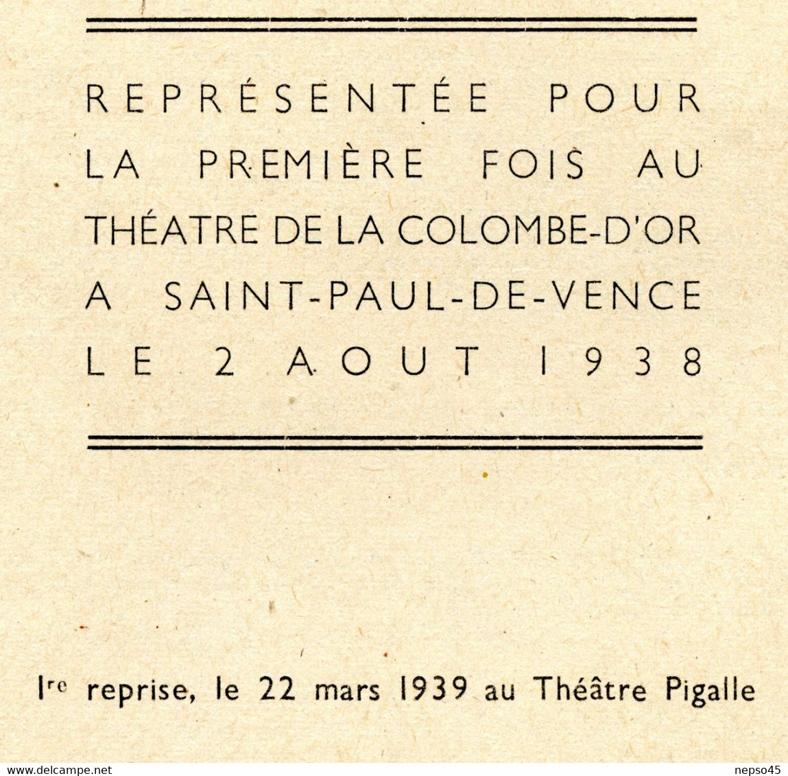 Revue Paris-Théâtre.Pièces Maya en 11 Tableaux de Simon Gantillon et Vire-Vent comédie en 12 Tableaux.Texte intégral.