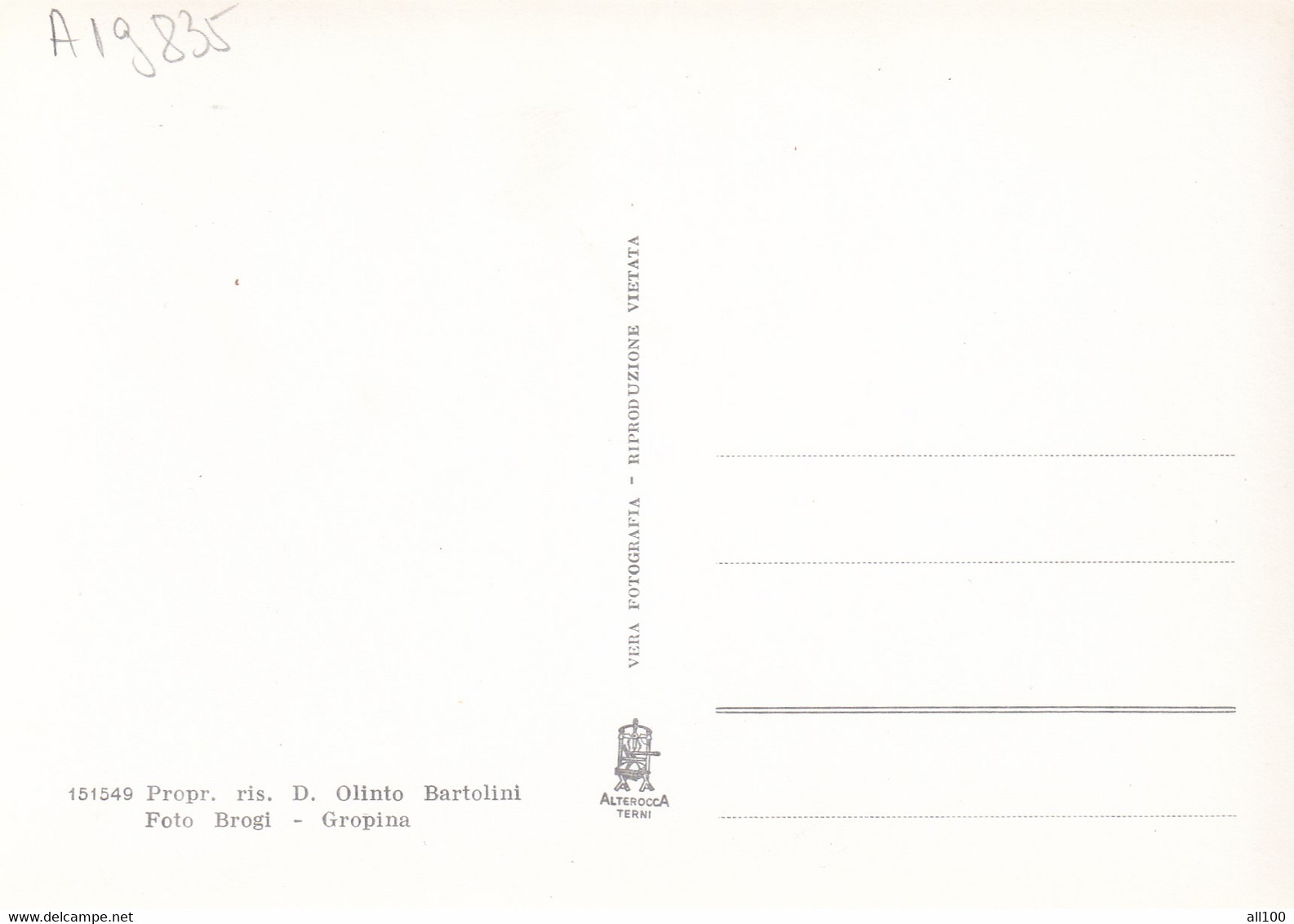 A19835 - PIEVE DI GROPINA IL PULPITO LORO CIUFFENA AREZZO MONUMENTO NAZIONALE ITALY POST CARD UNUSED - Monumente