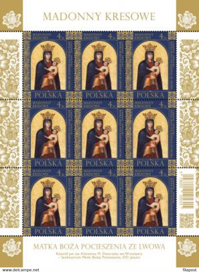 Poland 2021 / Borderland Madonnas, Our Ladies, Jesus, Religion / Full Sheet MNH** New!! - Volledige Vellen