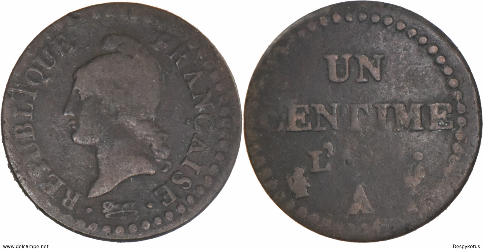 France - An 7? - Un Centime Dupré - Paris (A) - 09-200 - 1795-1799 Directoire (An IV – An VIII)