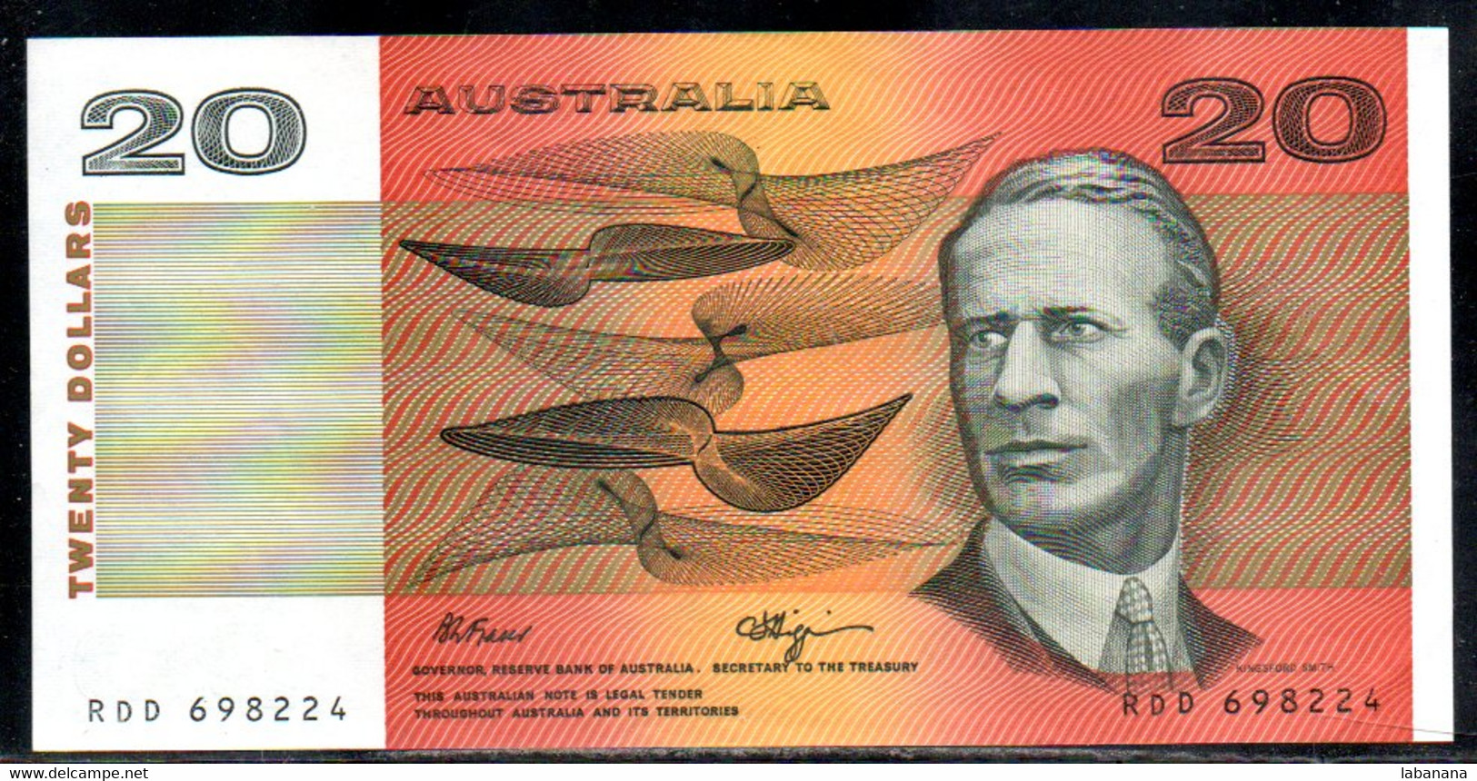 659-Australie 20$ 1989 RDD698 - 1974-94 Australia Reserve Bank (paper Notes)