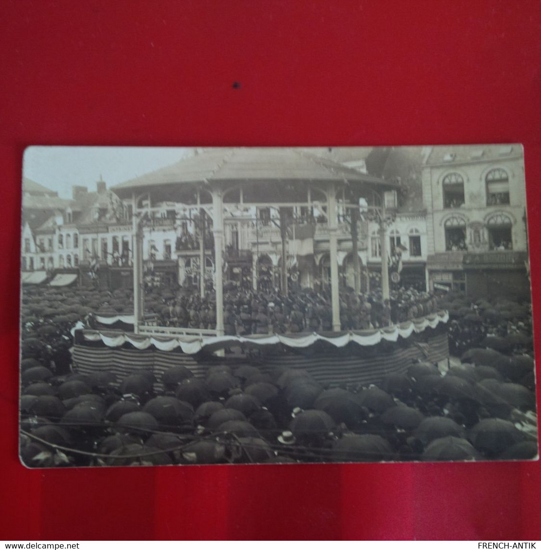 CARTE PHOTO TOURCOING KIOSQUE FANFARE DEVANTURE - Tourcoing