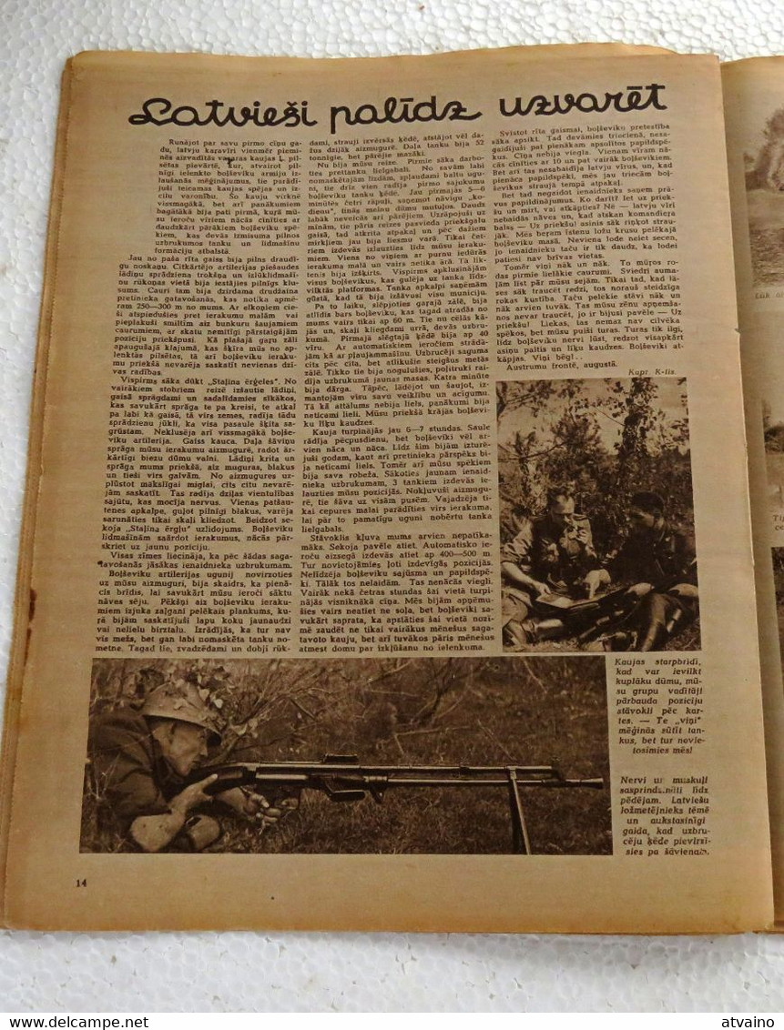 WW2 LATVIAN VINTAGE MAGAZINE "LAIKMETS" ISSUED 1942 YEAR - Other & Unclassified