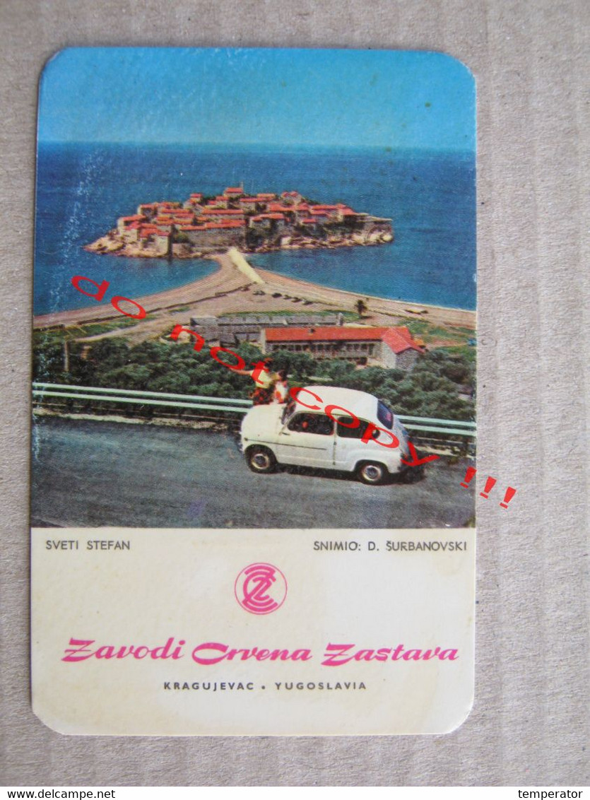 FIAT FIĆA / Car Factory Crvena Zastava Yugoslavia ( 1966 ) / Sveti Stefan, Montenegro - Petit Format : 1961-70