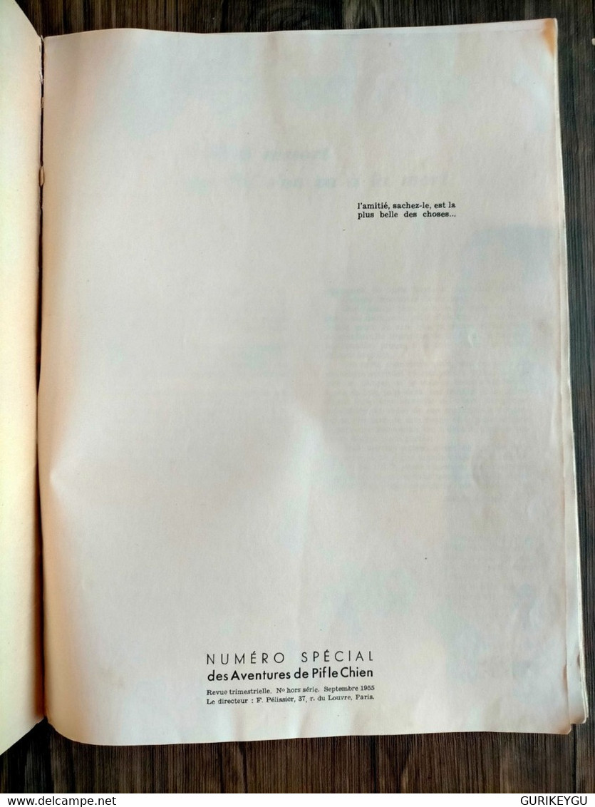 Pif à La Chasse Aux Lions N° Spécial Des Aventures De Pif Le Chien Revue Trimestrielle Septembre 1955 ARNAL - Donald Duck