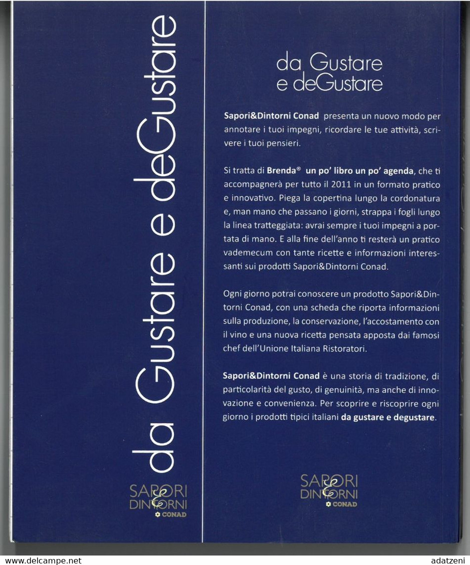 DA GUSTARE E DEGUSTARE RICETTE DI SAPORI E DINTORNI EDITORE CONAD DIMENSIONI CM 19x16 COPERTINA MORBIDA CONDIZIONI OTTIM - House & Kitchen