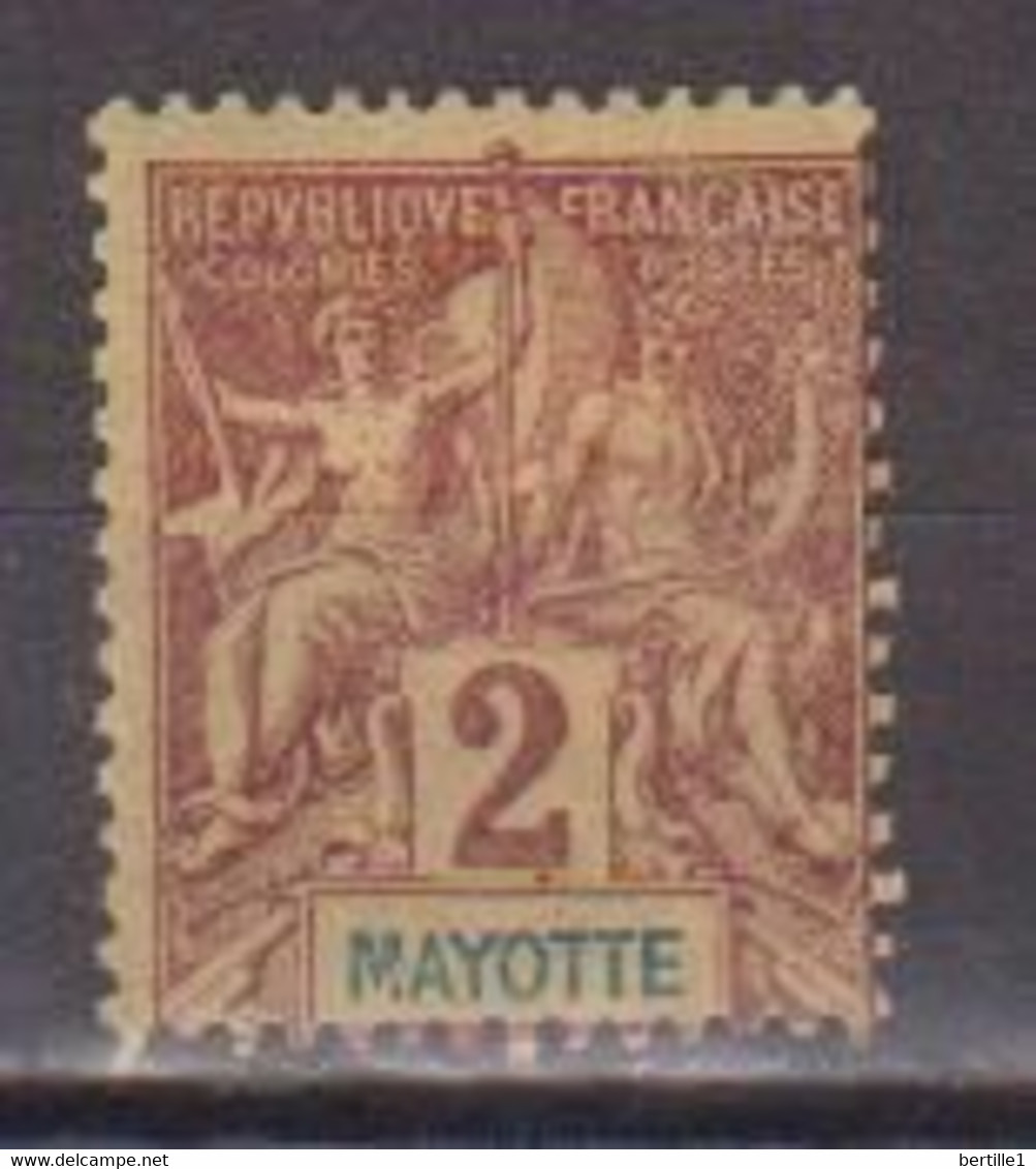 MAYOTTE         N°  YVERT 2  NEUF SANS GOMME     ( SG 2/40  ) - Ungebraucht