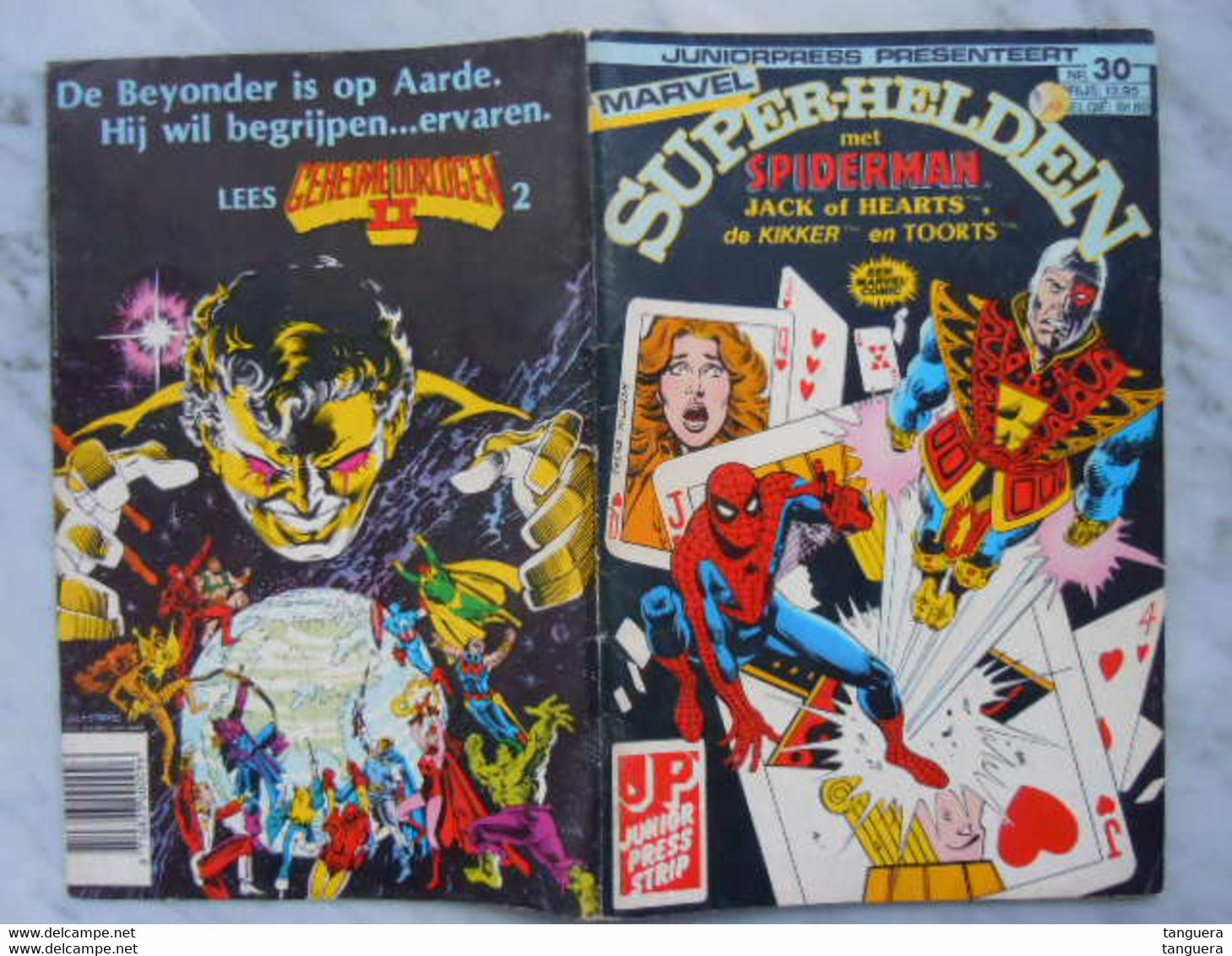 Marvel Juniorpress 30 1985 Superhelden Spiderman Jack Of Hearts De Kikker En Toorts 64 Pagina's - Otros & Sin Clasificación