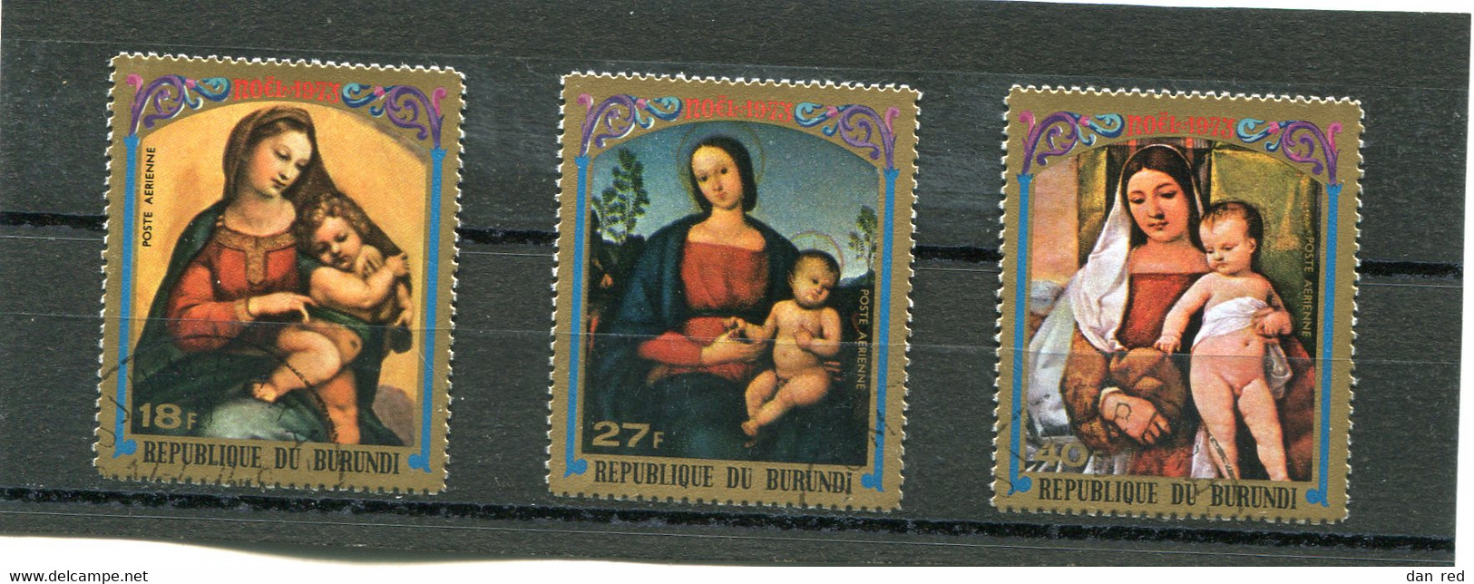 BURUNDI   N°  313 A 315  PA (Y&T)  (Oblitéré)  (Poste Aérienne) - Posta Aerea