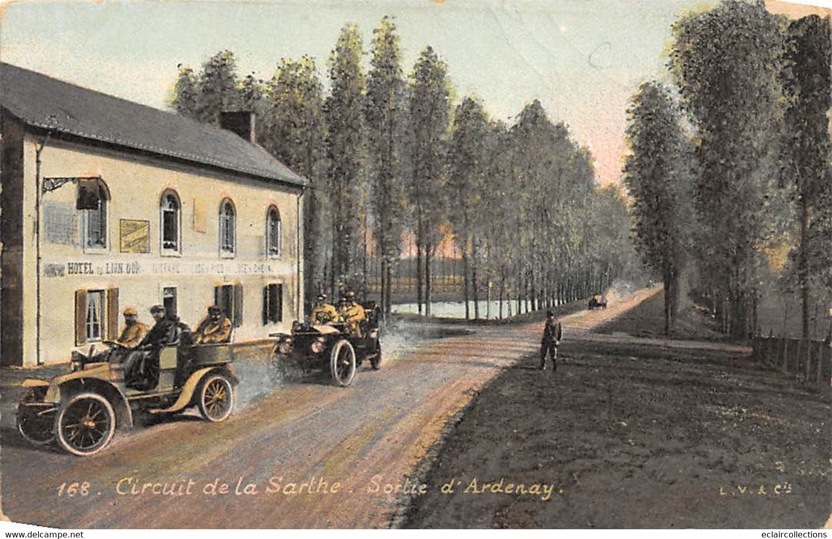 Thème Sport automobile    :Circuit de La Sarthe    Ensemble de 8 cartes Edition LV Couleur    (voir scan)