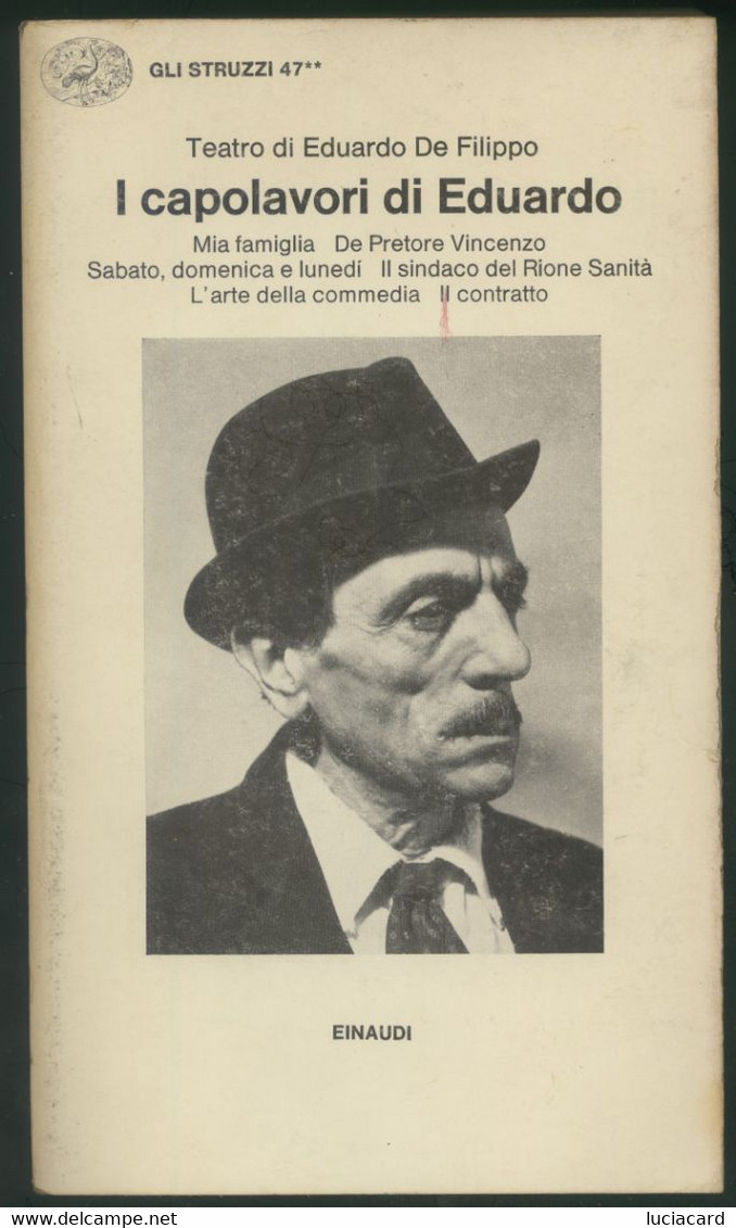 TEATRO I CAPOLAVORI DI EDUARDO DE FILIPPO -VOLUME SECONDO -EINAUDI 1983 - Théâtre