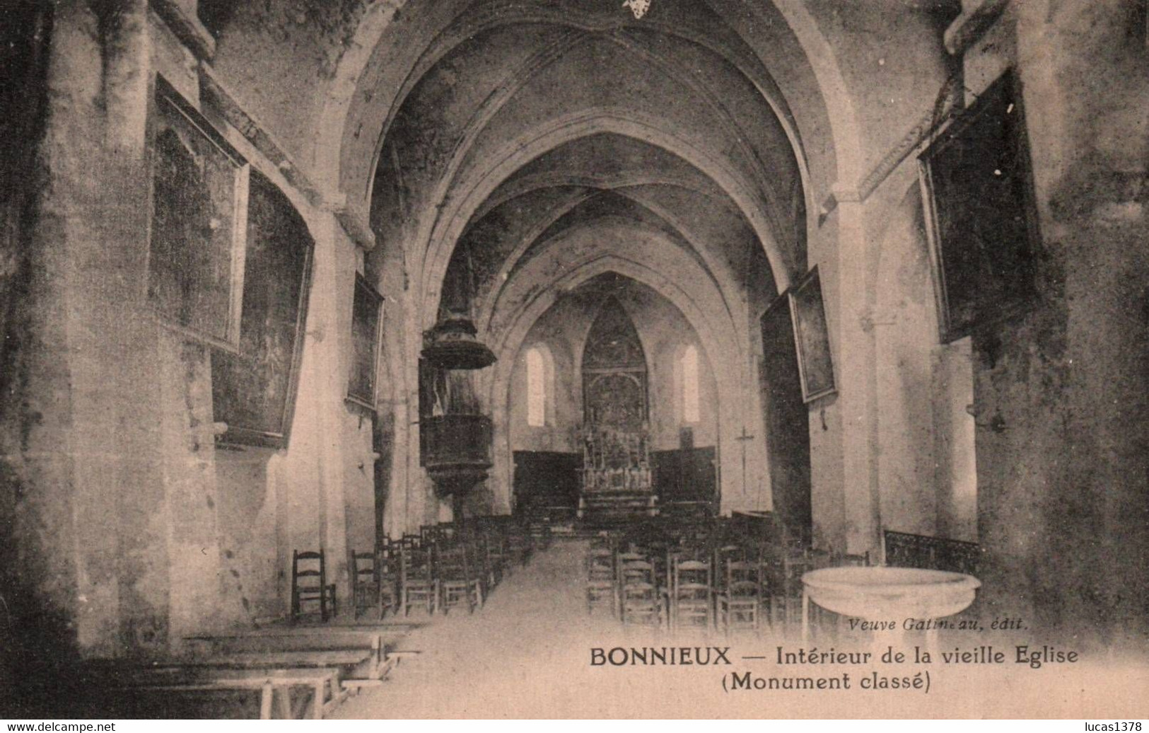 84 /BONNIEUX / INTERIEUR DE LA VIEILLE EGLISE - Bonnieux