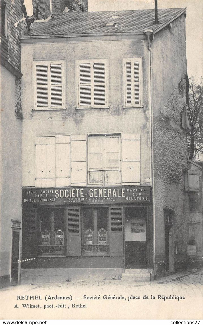 08-RETHEL- PLACE DE LA REPUBLIQUE - SOCIETE GENERALE - Banks