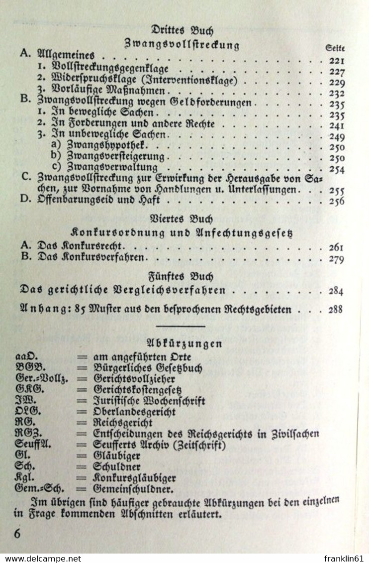 Prozeßführung Und Prozeßverhütung - Droit