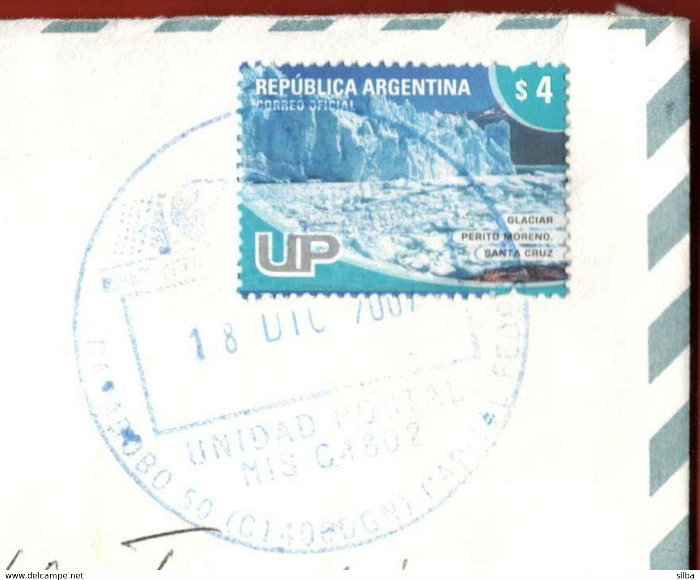 Argentina 2005 / Glacier, Glaciar Perito Moreno Santa Cruz 4 $ - Briefe U. Dokumente
