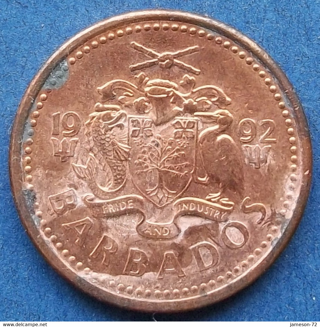 BARBADOS - 1 Cent 1992 "trident" KM# 10a Member Of The Commonwealth, Independent Republic (1966) - Edelweiss Coins - Barbados (Barbuda)