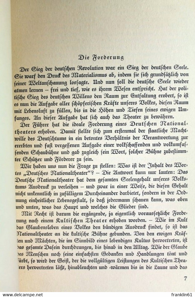 Wesen Und Mächte Des Heldischen Theaters. - Théâtre & Danse