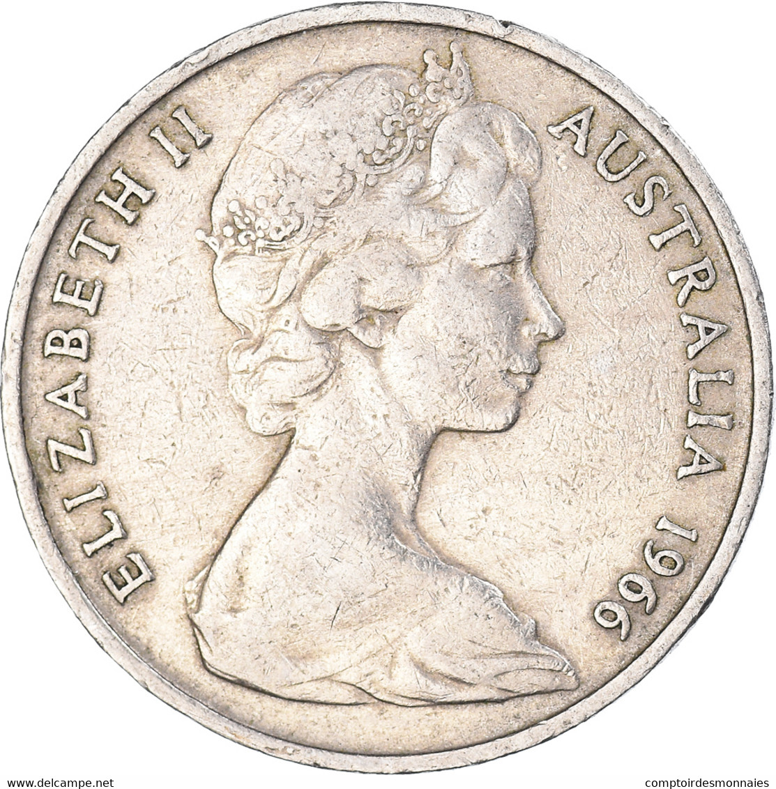 Monnaie, Australie, 20 Cents, 1966 - 20 Cents