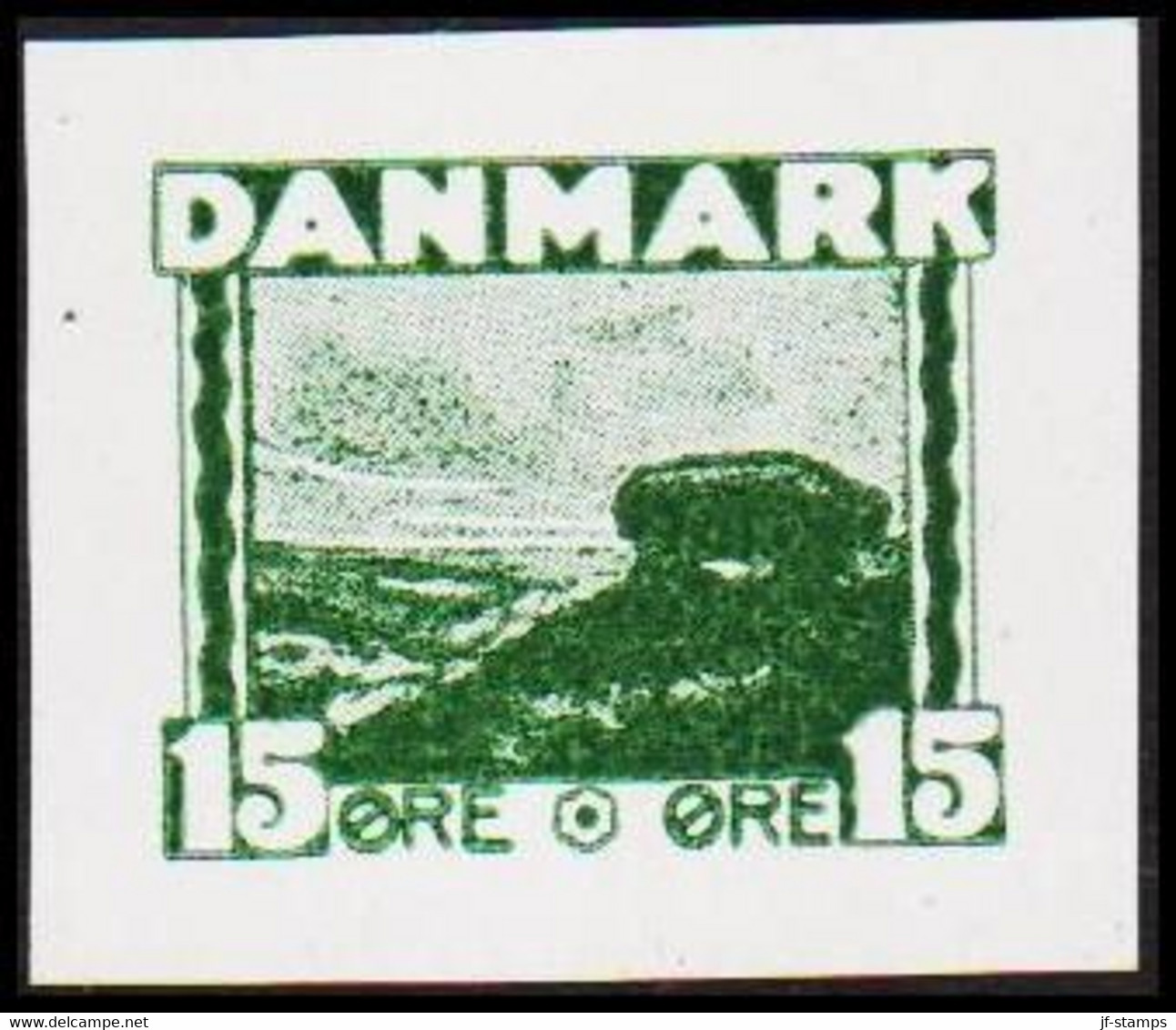 1930. DANMARK. Essay. Gravhøj - Stendysse. 15 øre. - JF525186 - Proofs & Reprints